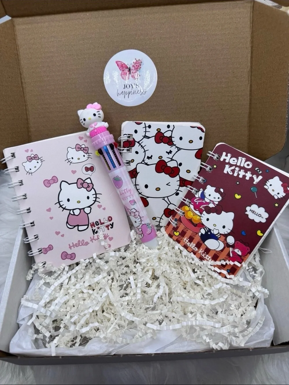 Hello Kitty Mini Spiral Notebooks with pen